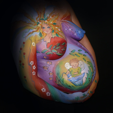 Rainbow Creation Bellypaint
