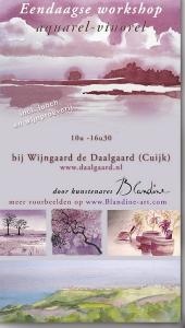 Wijngaard De Daalgaard Workshop Vinorel / Aquarel