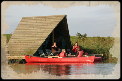 Akkermans leisure & golf Slapen op het vlot