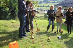 Bergboerengolf is heel uniek, alleen te spelen in Zuid-Limburg. Wij hebben een mooie hoogstamboomgaard (biologisch beheerd) en heel landschappelijk. 