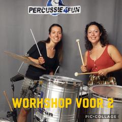 Duo percussie workshop voor 2Muzikaal uitje voor 2 (of meer) personen! 
Even iets totaal anders lekker uit je comfort zone;

Je gaat op kleine en g