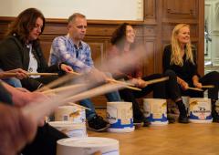 Percussie4fun Emmer drummen en Bucket drum workshops