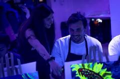 Rembrandt van Wine Painting in the Dark